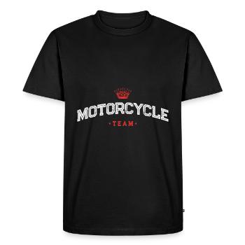 Équipe de motards - T-shirt Premium bio Homme - noir - Devant - Nico (187cm)