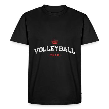 Équipe de volley-ball - T-shirt Premium bio Homme - noir - Devant - Nico (187cm)