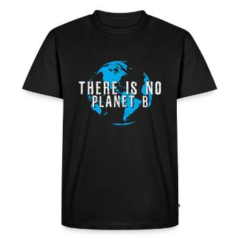 Planet B - Le jour de la Terre de la Terre Mère - T-shirt Premium bio Homme - noir - Devant - Nico (187cm)