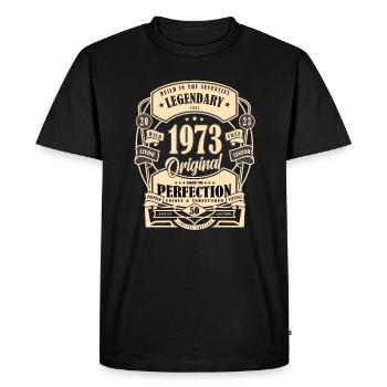 Cadeau du 50e anniversaire Mythe Légende Original - T-shirt Premium bio Homme - noir - Devant - Nico (187cm)