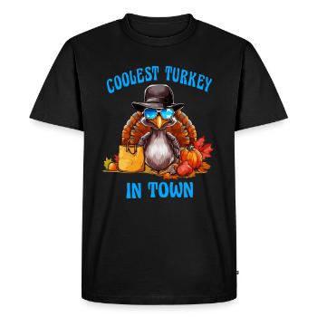 La dinde coquine est la chose la plus cool de Thanksgiving - T-shirt Premium bio Homme - noir - Devant - Nico (187cm)