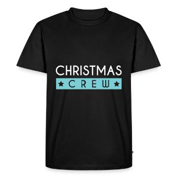 Christmas Crew - Men's Premium Organic T-Shirt - black - Front - Nico (187cm)