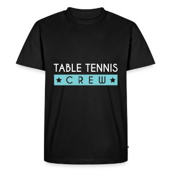 Équipe de tennis de table - T-shirt Premium bio Homme - noir - Devant - Nico (187cm)