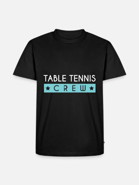 Table Tennis Crew - Men's Premium Organic T-Shirt - black