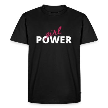 Girl power women power saying - Men's Premium Organic T-Shirt - black - Front - Nico (187cm)