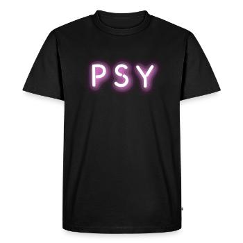 psychédélique trance psytrance psy couleurs néon - T-shirt Premium bio Homme - noir - Devant - Nico (187cm)
