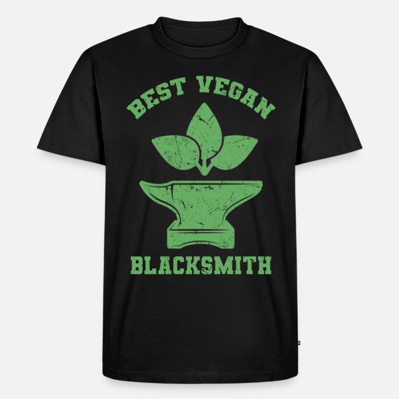 Schmied - Männer Premium Bio T-Shirt - Schwarz