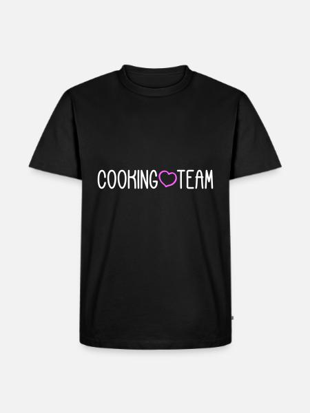 Cooking Team - Männer Premium Bio T-Shirt - Schwarz