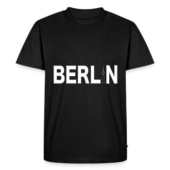 Berlin Souvenir Germany Gift Skyline - Men's Premium Organic T-Shirt - black - Front - Nico (187cm)