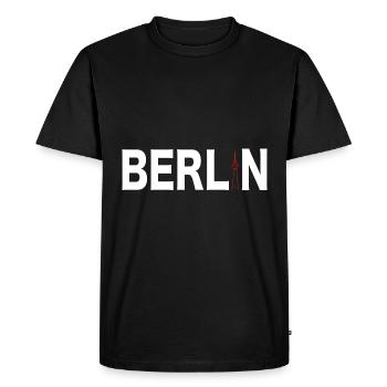 Berlin Souvenir Germany Gift Skyline - Men's Premium Organic T-Shirt - black - Front - Nico (187cm)