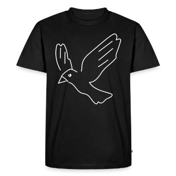 Eagle Cute Drawing Sketch Wildlife Birds - Men's Premium Organic T-Shirt - black - Front - Nico (187cm)