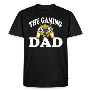 Le père du jeu - T-shirt Premium bio Homme - noir - Devant - Nico (187cm)