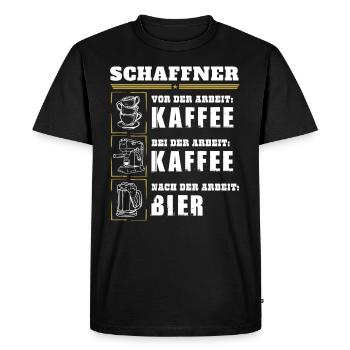 Mon quotidien de chef d'orchestre - T-shirt Premium bio Homme - noir - Devant - Nico (187cm)