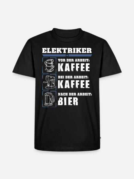 Mon quotidien d'électricien - T-shirt Premium bio Homme - noir
