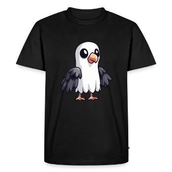Harpy Bird Halloween Funny Ghost - Men's Premium Organic T-Shirt - black - Front - Nico (187cm)