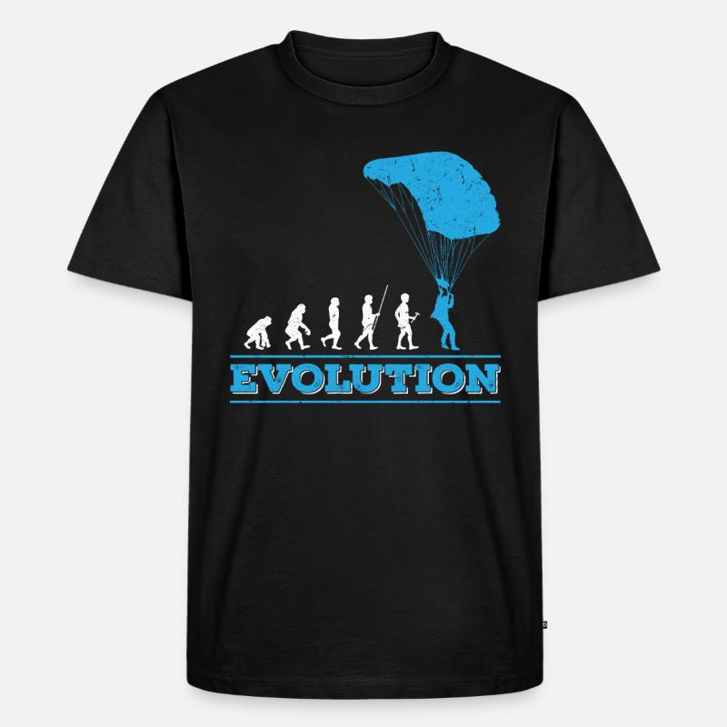 Evolution Skydiving - Skydiver - Männer Premium Bio T-Shirt - Schwarz