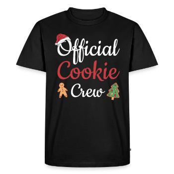 Baking Offical Cookie Crew Cookie - Men's Premium Organic T-Shirt - black - Front - Nico (187cm)