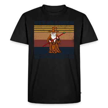 Get In Loser Nous jouons à RPG DM - T-shirt Premium bio Homme - noir - Devant - Nico (187cm)