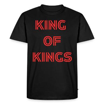 Roi des rois - T-shirt Premium bio Homme - noir - Devant - Nico (187cm)