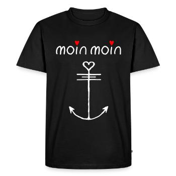 Moin Moin - T-shirt Premium bio Homme - noir - Devant - Nico (187cm)