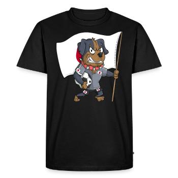 Fan Dog du Japon - T-shirt Premium bio Homme - noir - Devant - Nico (187cm)
