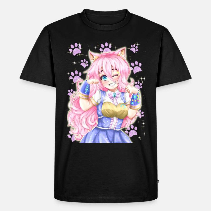 Fille Neko - T-shirt Premium bio Homme - noir