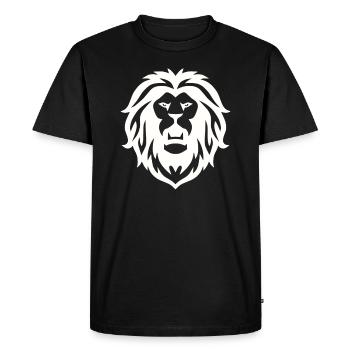 Lion roars - Men's Premium Organic T-Shirt - black - Front - Nico (187cm)