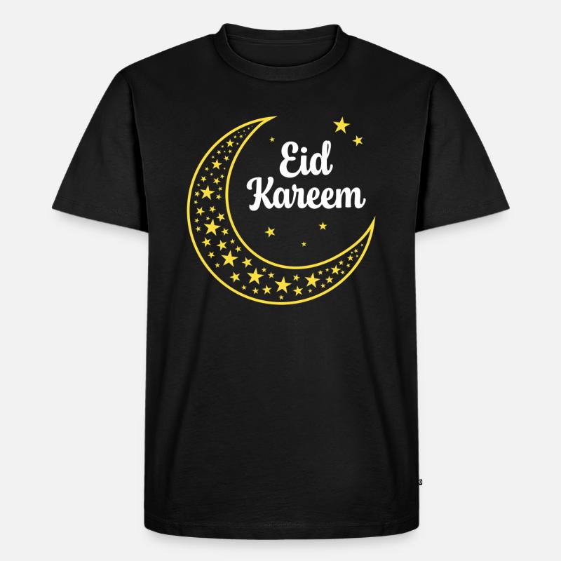 Eid Kareem - Männer Premium Bio T-Shirt - Schwarz