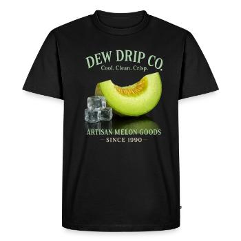 Melon Fruit Vacances d’été Limonade - T-shirt Premium bio Homme - noir - Devant - Nico (187cm)