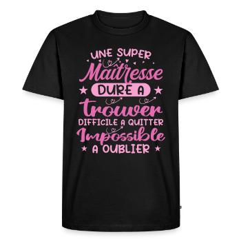 A Super Mistress - Mistress Gift - Men's Premium Organic T-Shirt - black - Front - Nico (187cm)