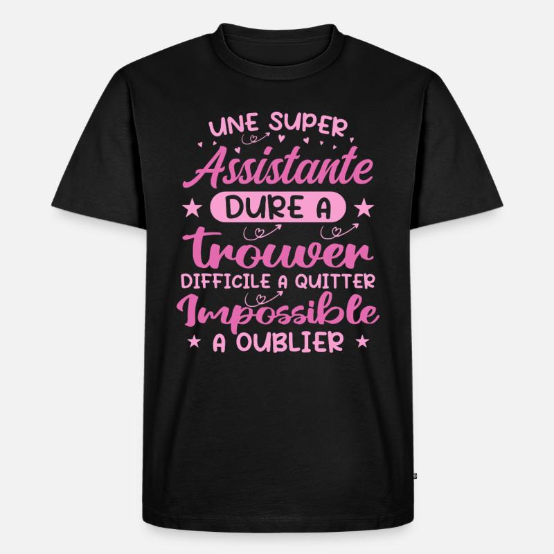Ein Super Assistant - Assistent Geschenk - Männer Premium Bio T-Shirt - Schwarz