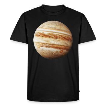 Jupiter - Men's Premium Organic T-Shirt - black - Front - Nico (187cm)