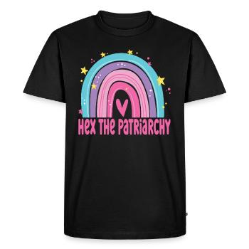 Pro-Choice AF Hex The Patriarchy Feminist - Men's Premium Organic T-Shirt - black - Front - Nico (187cm)