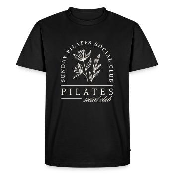 Pilates club studio sunday class - Men's Premium Organic T-Shirt - black - Front - Nico (187cm)