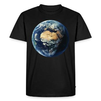 Terre - T-shirt Premium bio Homme - noir - Devant - Nico (187cm)
