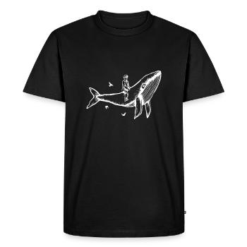 Wal Reiter - T-shirt Premium bio Homme - noir - Devant - Nico (187cm)