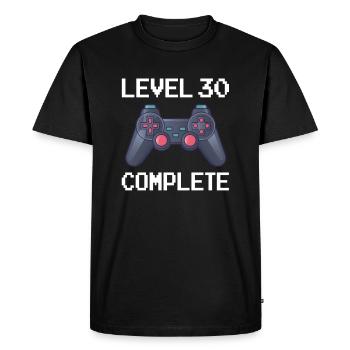 Funny Level 30 Complete Birthday - T-shirt Premium bio Homme - noir - Devant - Nico (187cm)