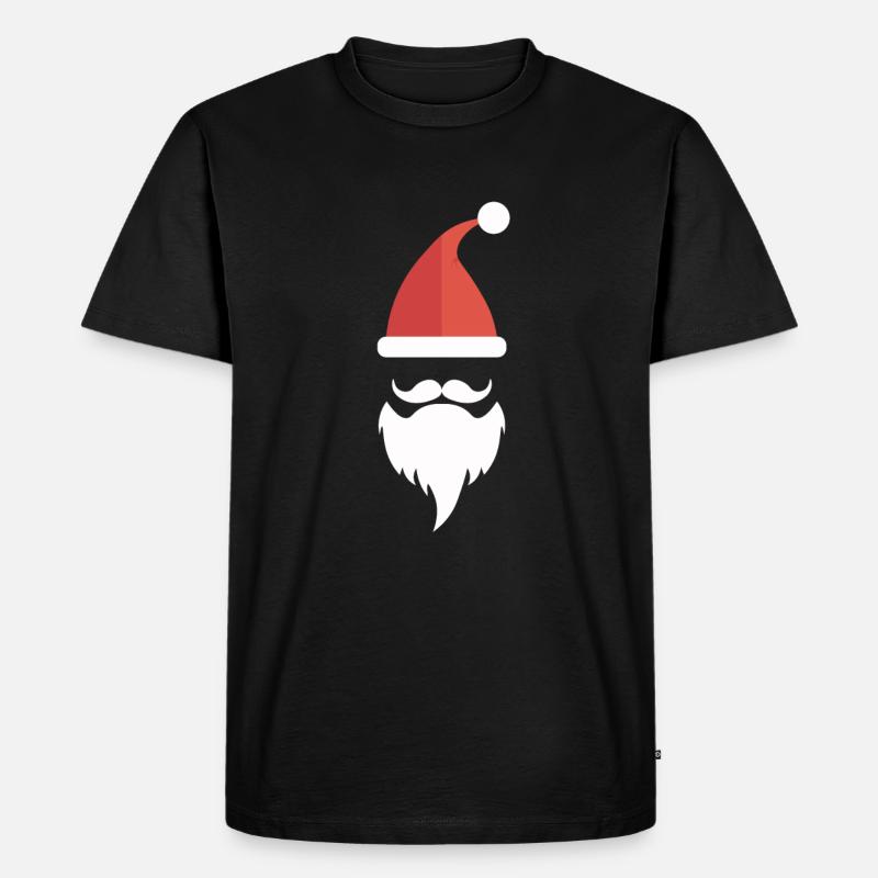 Weihnachten,Weihnachtsmann - Männer Premium Bio T-Shirt - Schwarz