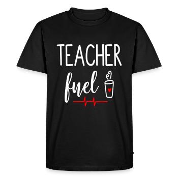 Teacher Gift Education School Sayings Teacher Training - Men's Premium Organic T-Shirt - black - Front - Nico (187cm)