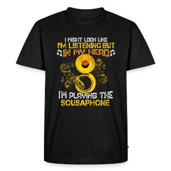 Sousaphone Gift Orchestra Big Band Sousaphone - T-shirt Premium bio Homme - noir - Devant - Nico (187cm)