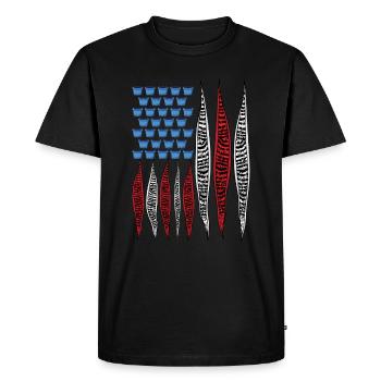 Sanseviera USA Bow Hemp Plant 4th Of July - Men's Premium Organic T-Shirt - black - Front - Nico (187cm)