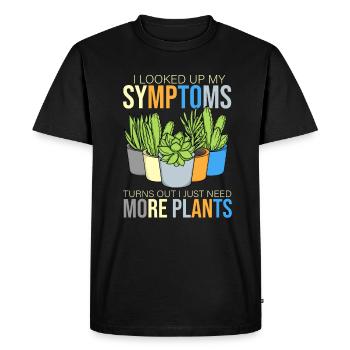 Potted Plants Gift Women Florist Plants - Men's Premium Organic T-Shirt - black - Front - Nico (187cm)