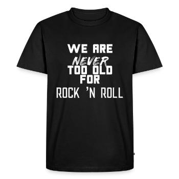 ROCK ET ROLL - T-shirt Premium bio Homme - noir - Devant - Nico (187cm)