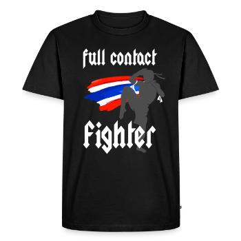 Chasseur MMA - T-shirt Premium bio Homme - noir - Devant - Nico (187cm)