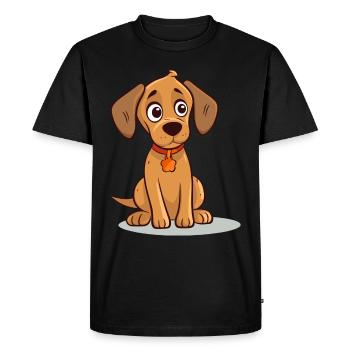 Conception de chien mignon pour les propriétaires de chiens - T-shirt Premium bio Homme - noir - Devant - Nico (187cm)