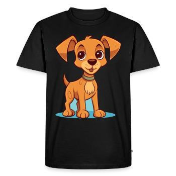 Conception de chien mignon pour les propriétaires de chiens - T-shirt Premium bio Homme - noir - Devant - Nico (187cm)