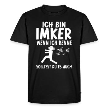 Imker Bienenzüchter Imkerin Imkerei - Männer Premium Bio T-Shirt - Schwarz - Vorne - Nico (187cm)