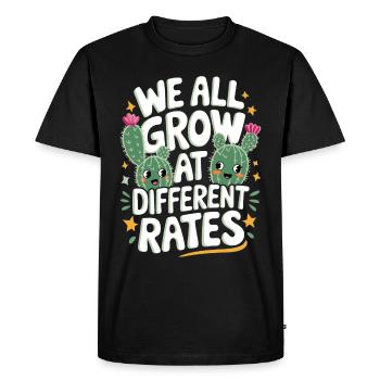 Cactus Cactus Plante du désert - T-shirt Premium bio Homme - noir - Devant - Nico (187cm)