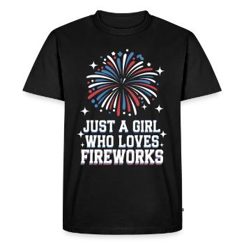 Pyrotechnie Feux d’artifice Pyrotechnie - T-shirt Premium bio Homme - noir - Devant - Nico (187cm)