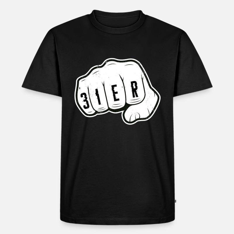 Richtiger 31er - Männer Premium Bio T-Shirt - Schwarz